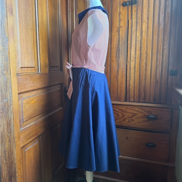 Maggie Tang Vintage-Style Sleeveless Dress Size L/LL Pinup Rockabilly - Picture 2 of 9